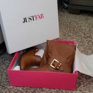 Abriella cognac riding boots